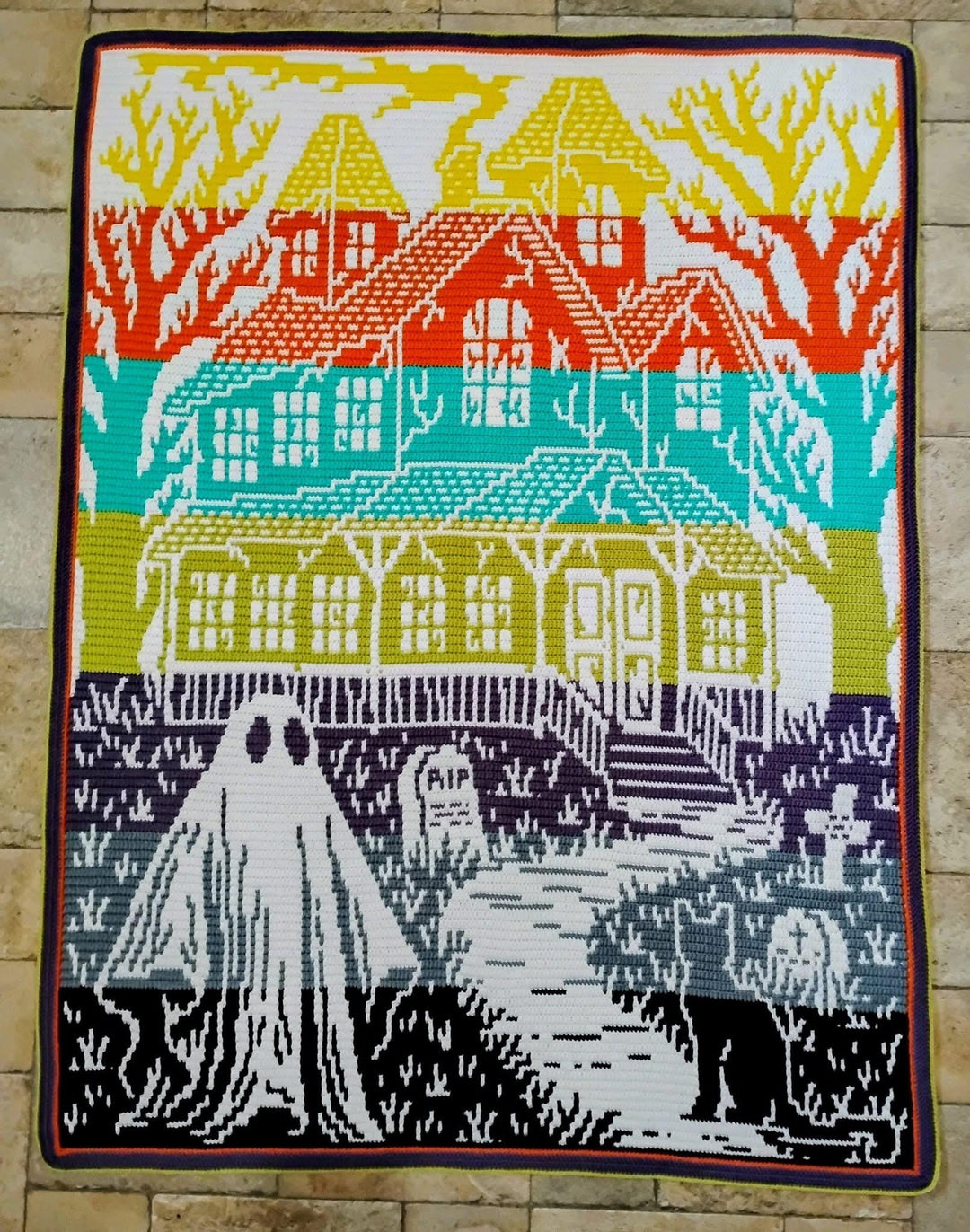 Phantom Manor Mosaic Blanket Pattern