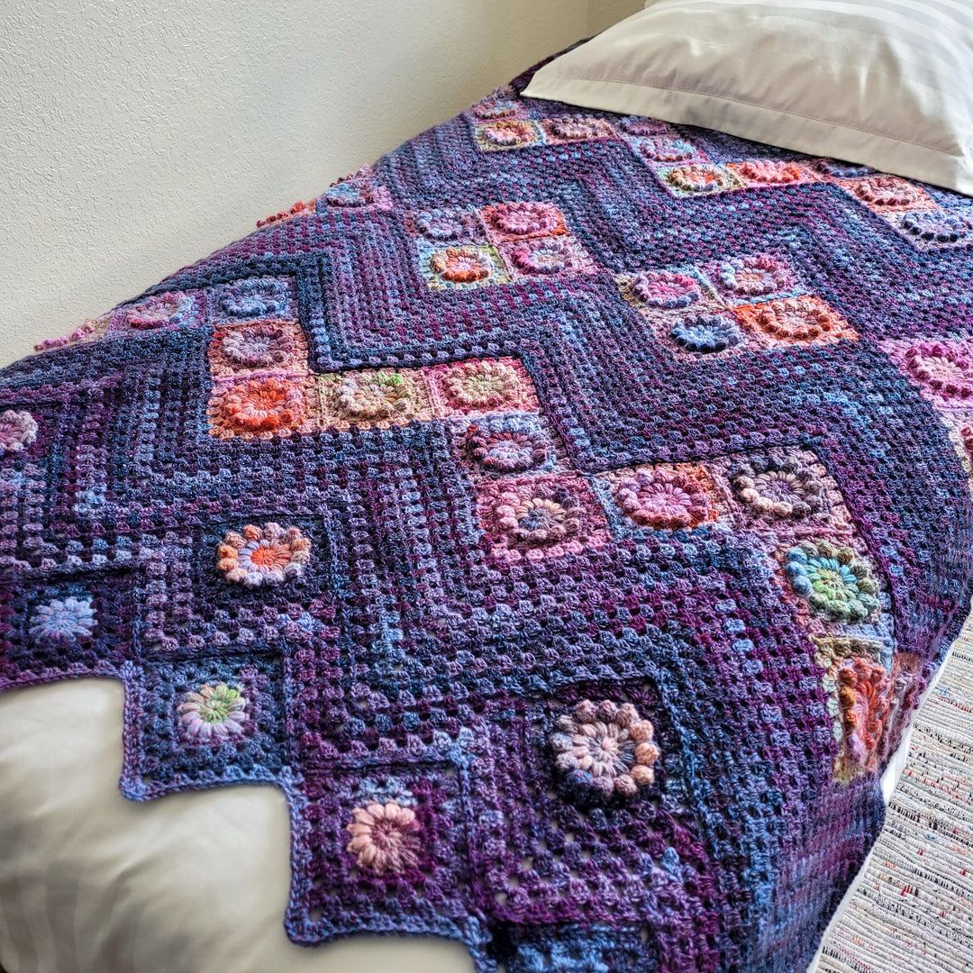 Monet Inspired Garden Blanket Crochet Pattern