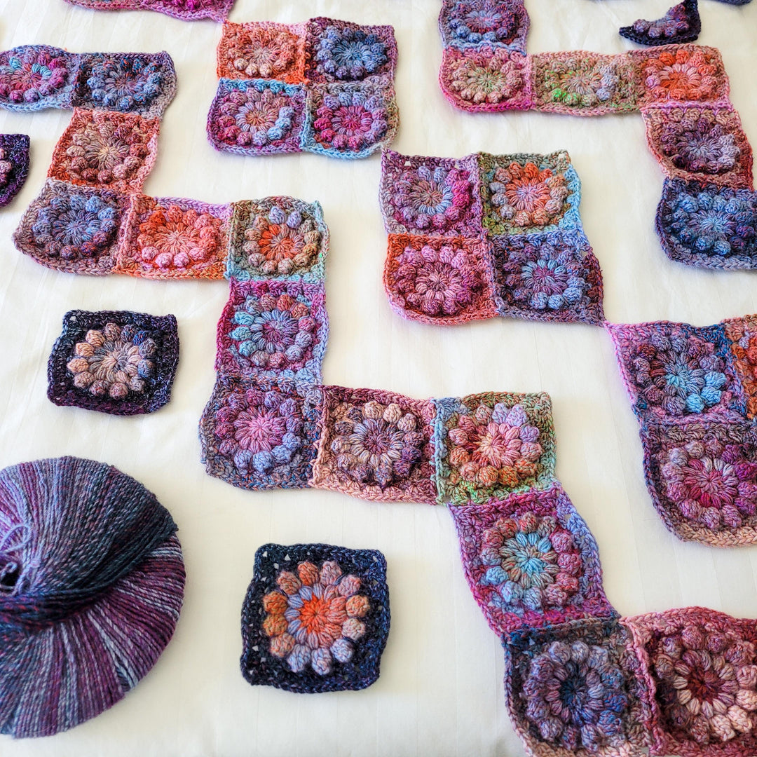 Monet Inspired Garden Blanket Crochet Pattern