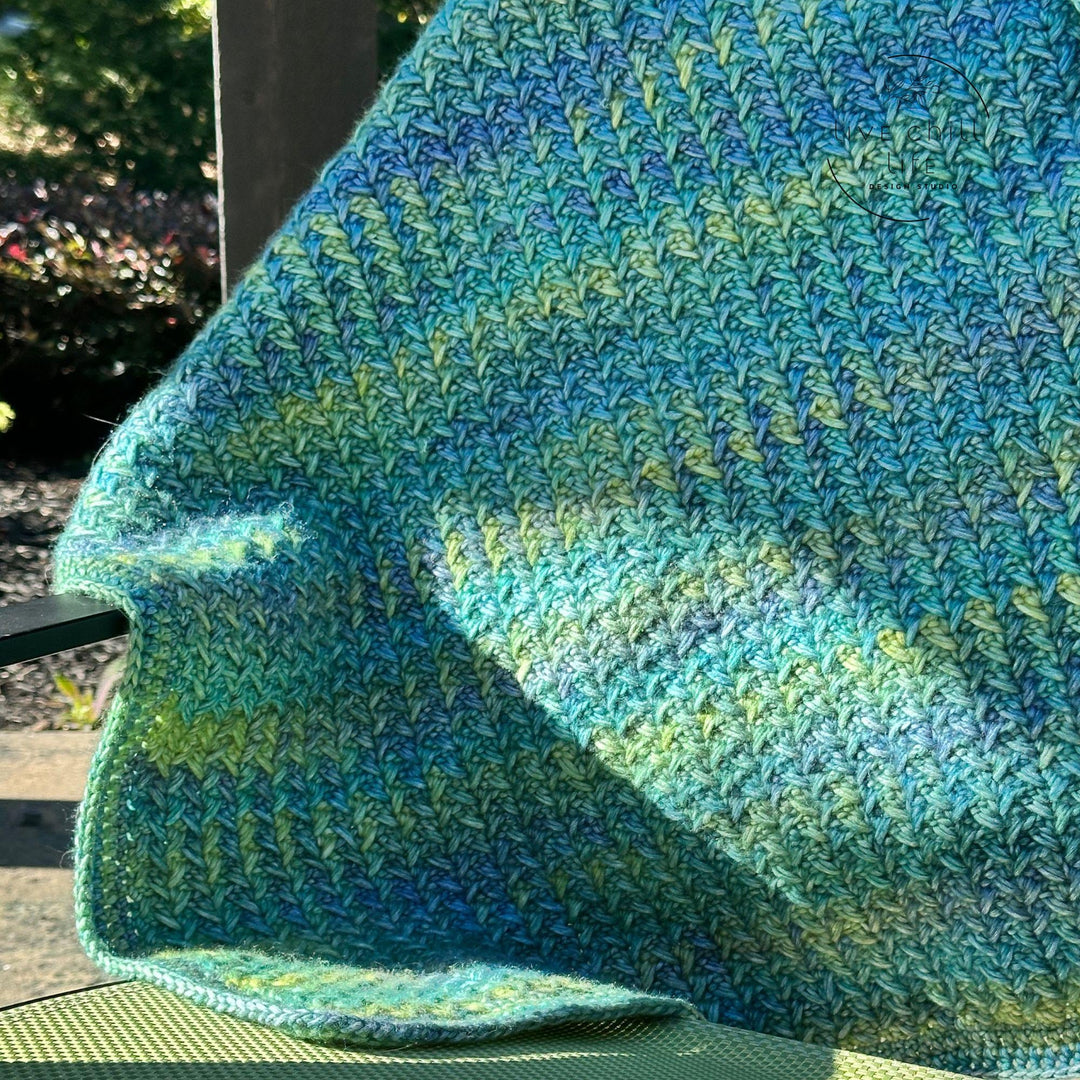 Easy Fishtail Beginner Blanket Crochet Pattern