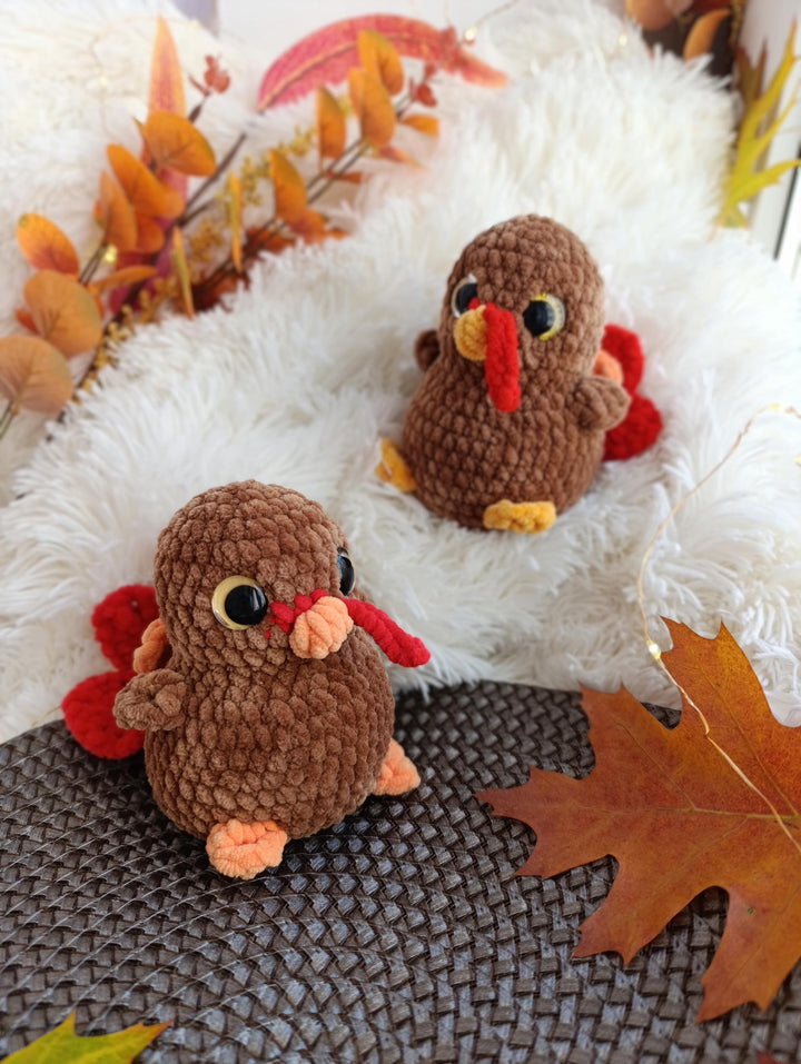 Thanksgiving Turkey Amigurumi Crochet Pattern