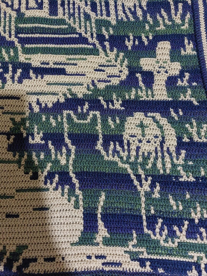Phantom Manor Mosaic Blanket Pattern