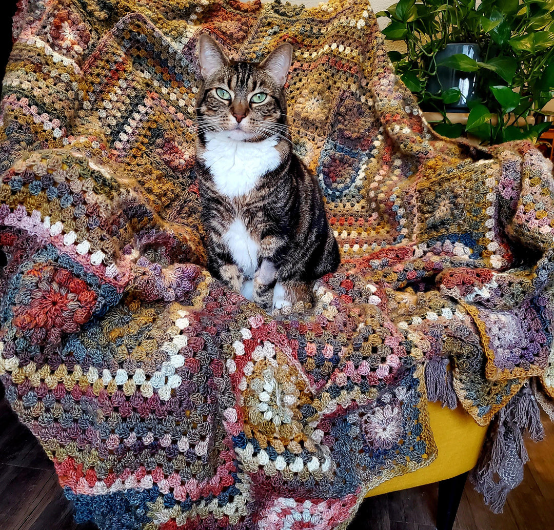 Monet Inspired Garden Blanket Crochet Pattern