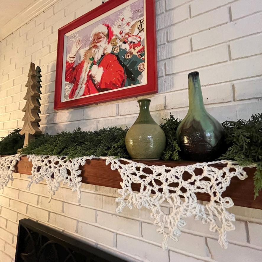 Snowflake Garland Crochet Pattern