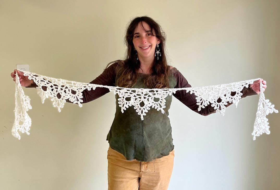 Snowflake Garland Crochet Pattern