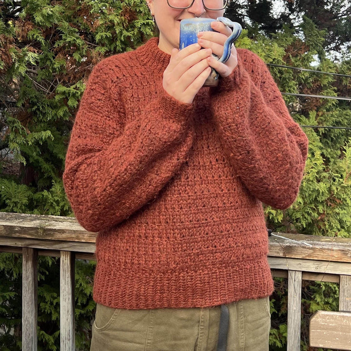 Knit Look Tunisian Sweater Crochet Pattern