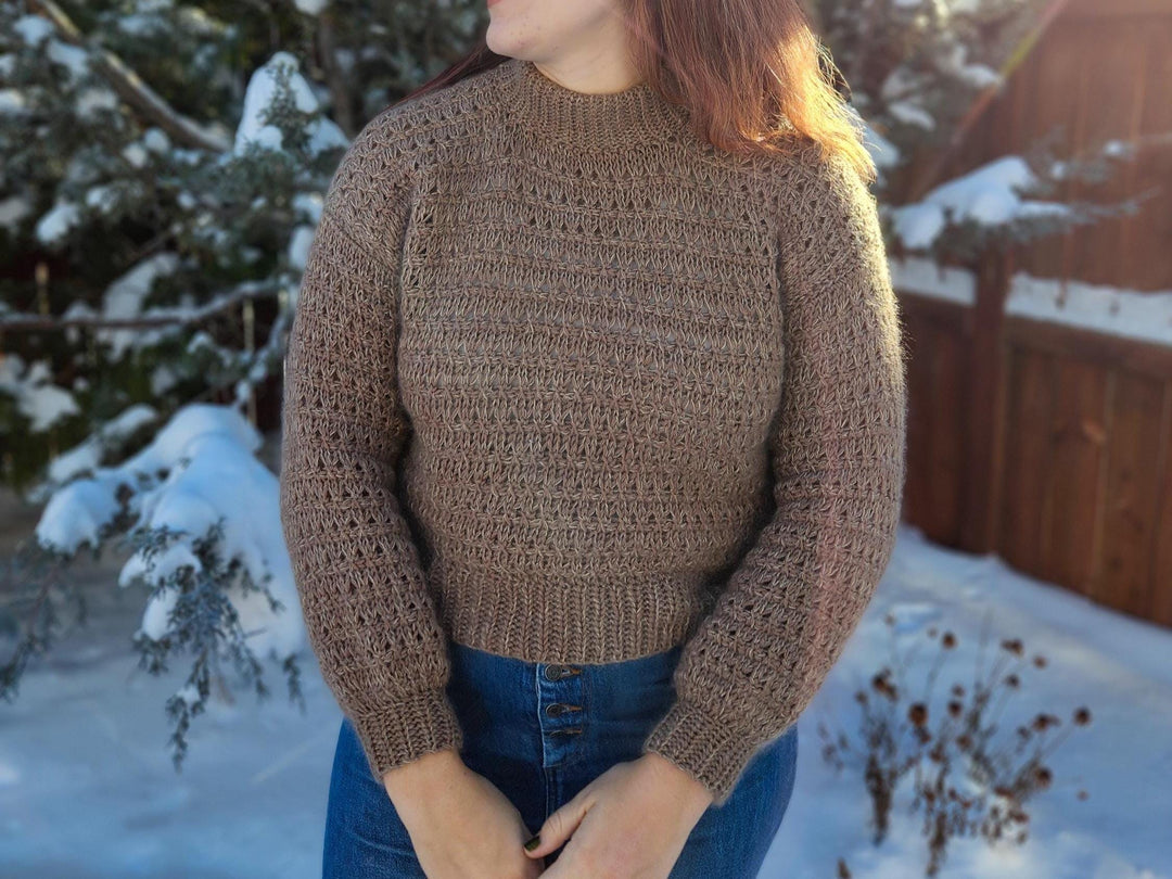 Knit Look Tunisian Sweater Crochet Pattern