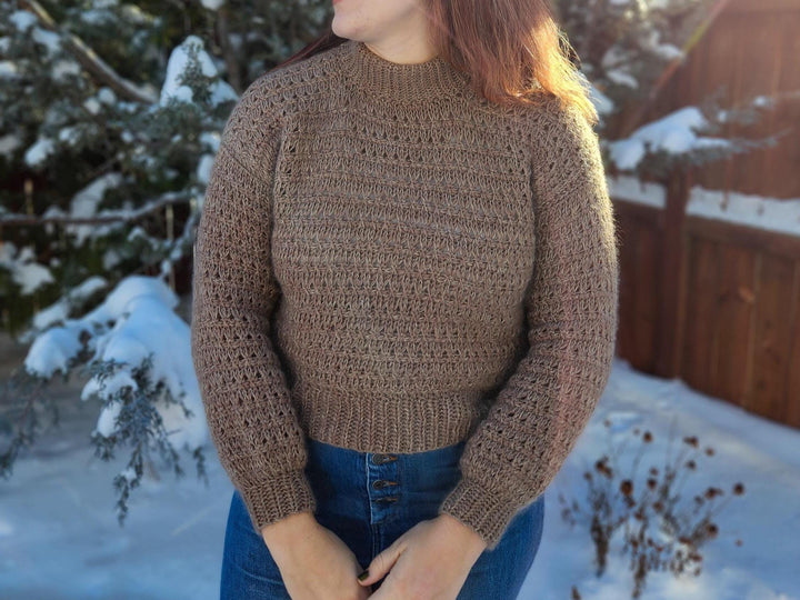 Knit Look Tunisian Sweater Crochet Pattern
