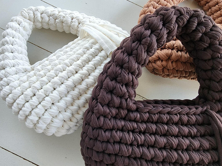 Lydia Chunky Hobo Bag Crochet Pattern Fringe Purse DIY