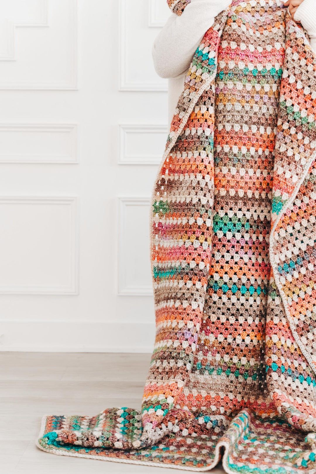 Beginner Primavera Granny Stripes Blanket Crochet Pattern