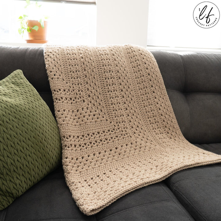 3 In 1 Modern Melody Granny Square Blanket Crochet Pattern