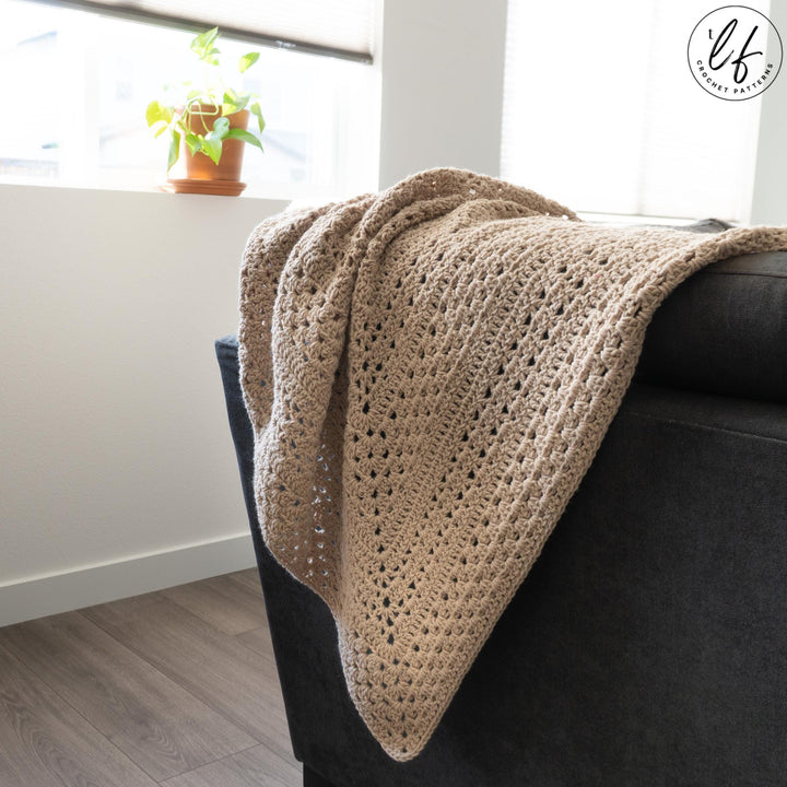 3 In 1 Modern Melody Granny Square Blanket Crochet Pattern