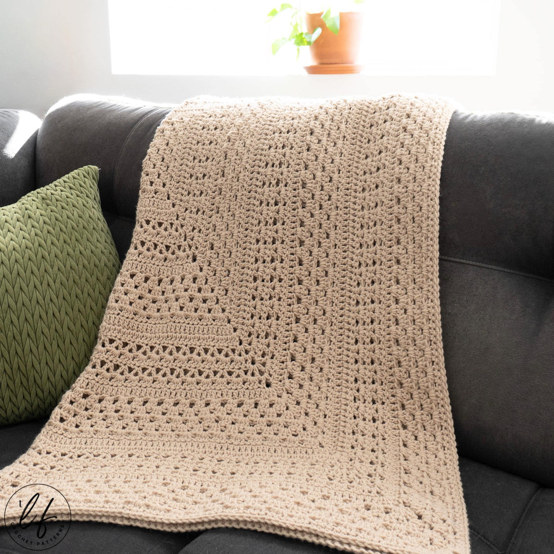 3 In 1 Modern Melody Granny Square Blanket Crochet Pattern