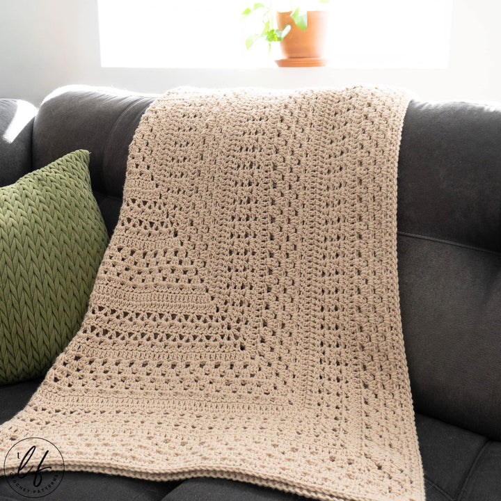 3 In 1 Modern Melody Granny Square Blanket Crochet Pattern