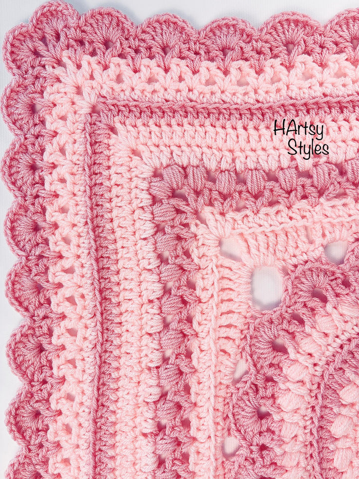 Chunky Boho Mandala Blanket Crochet Pattern