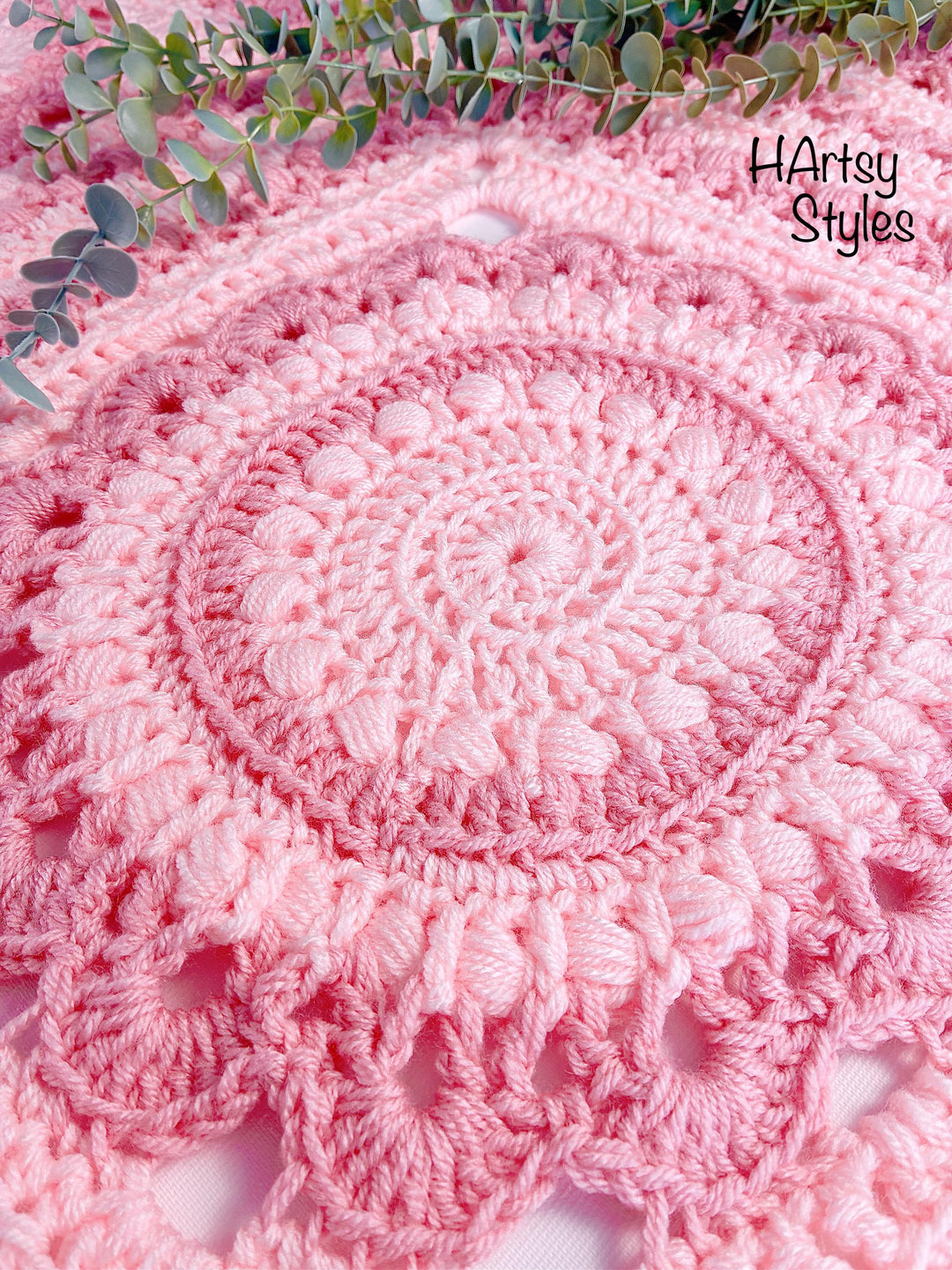 Chunky Boho Mandala Blanket Crochet Pattern