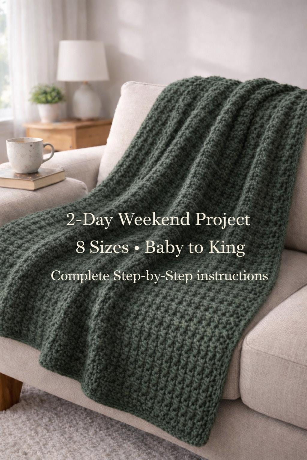 8 in 1 Alpine Weekend Throw Blanket Crochet Pattern