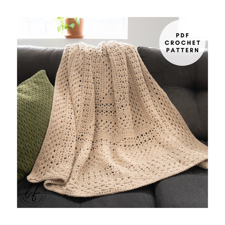 3 In 1 Modern Melody Granny Square Blanket Crochet Pattern