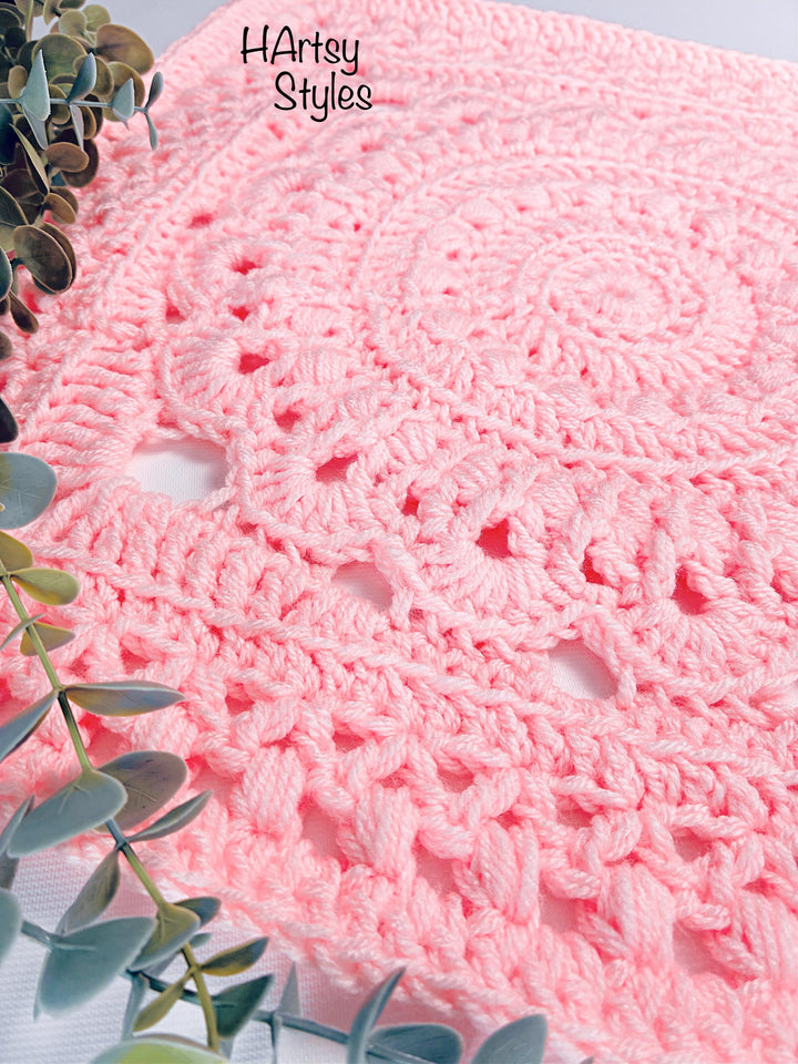 Chunky Boho Mandala Blanket Crochet Pattern