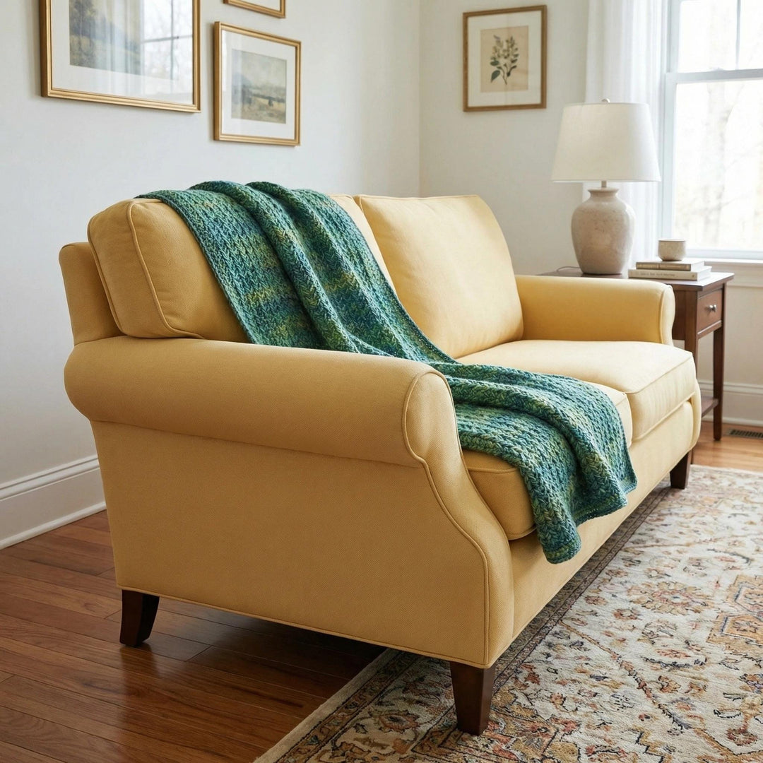 Easy Fishtail Beginner Blanket Crochet Pattern