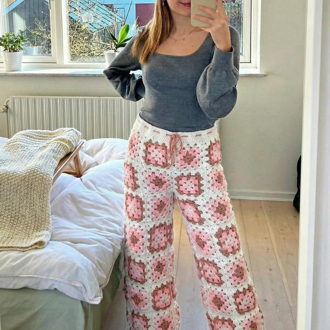 Boho Granny Square Pants Crochet Pattern