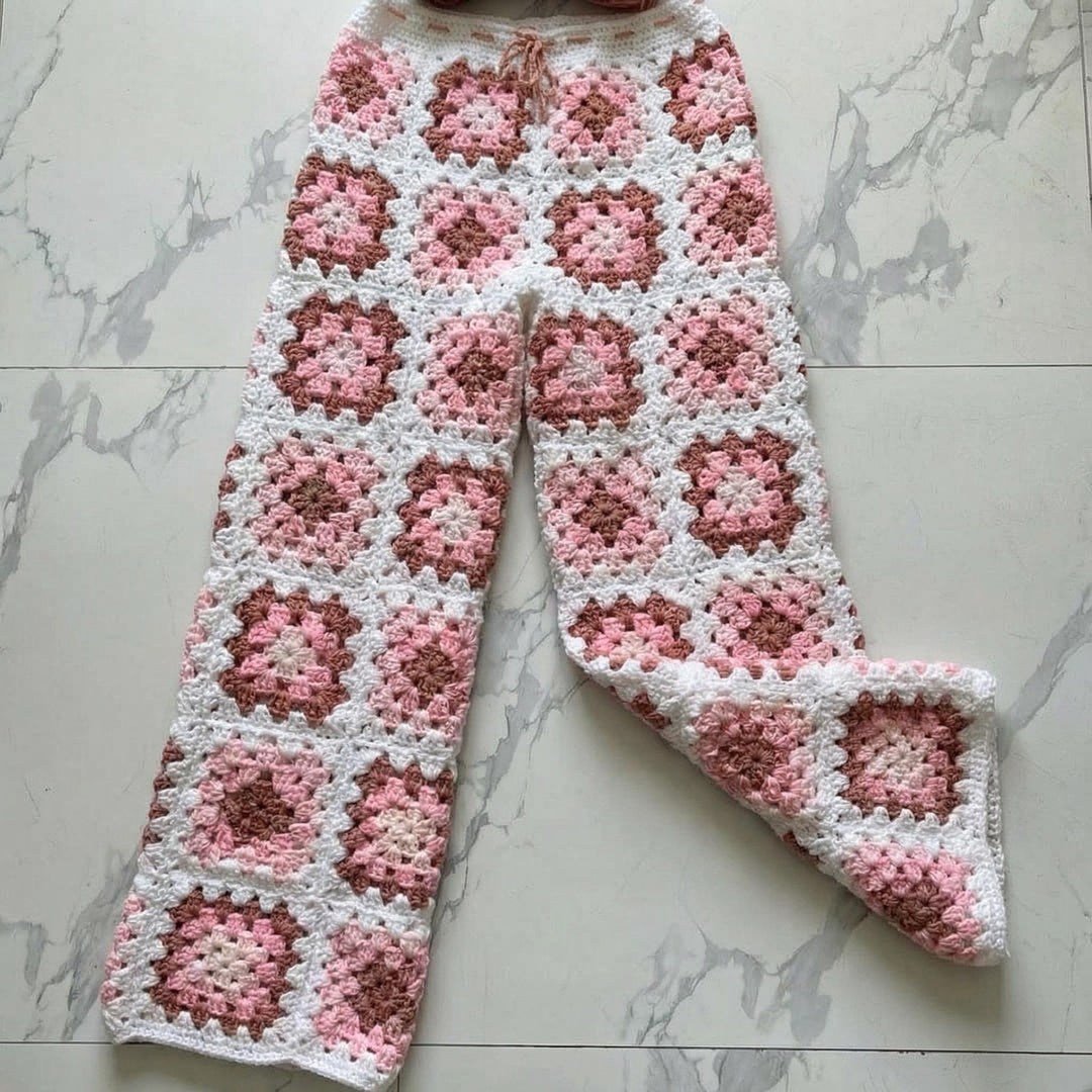 Boho Granny Square Pants Crochet Pattern