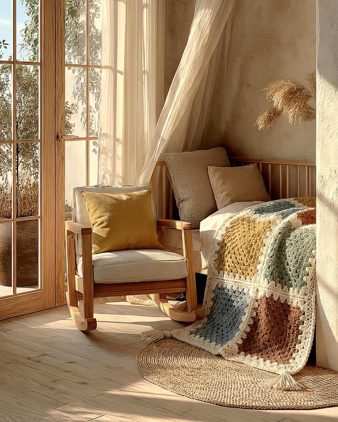 Classic Granny Square Blanket Crochet Pattern