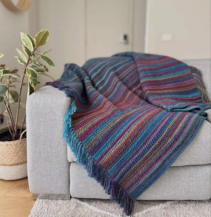 Unique Textured Woven Blanket Crochet Pattern