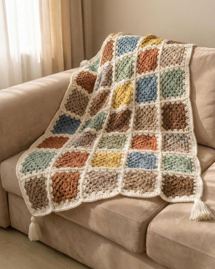 Classic Granny Square Blanket Crochet Pattern
