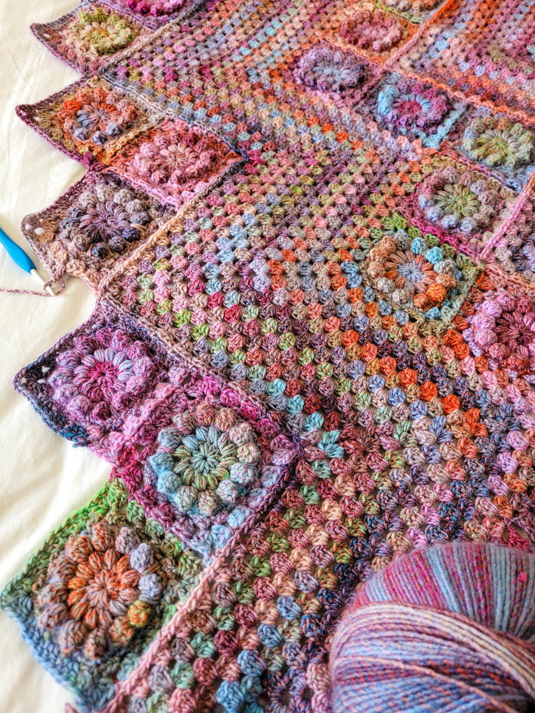 Monet Inspired Garden Blanket Crochet Pattern