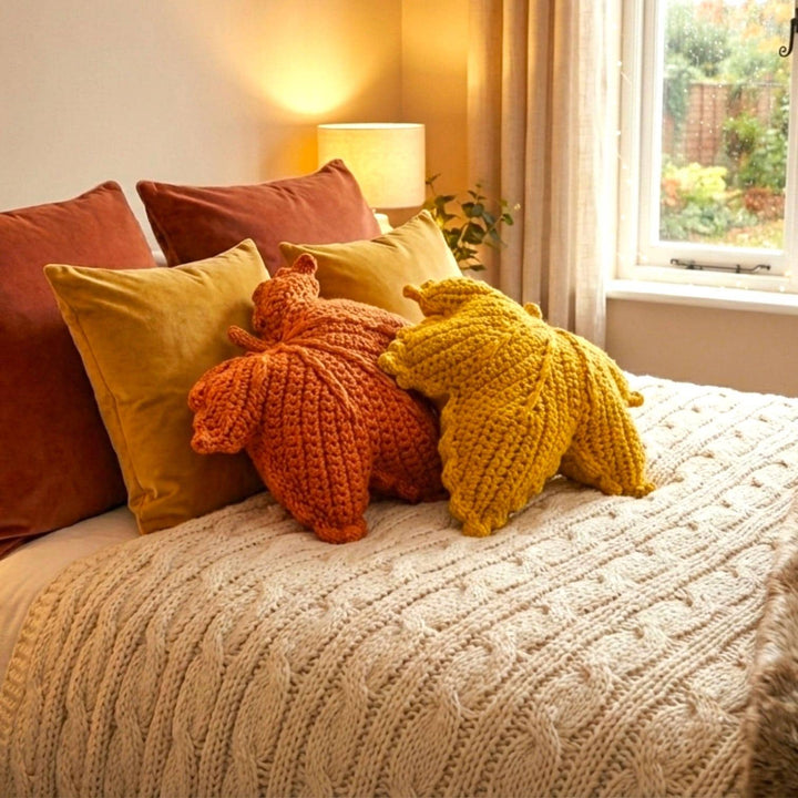Autumn Leaf Pillow Crochet Pattern