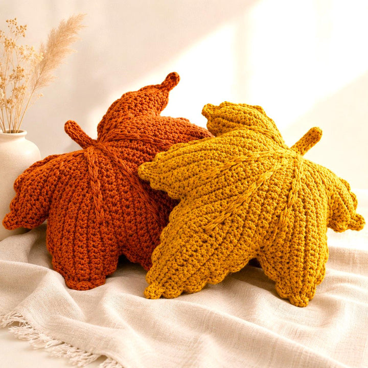 Autumn Leaf Pillow Crochet Pattern