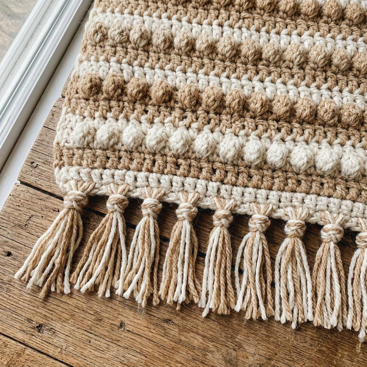 Desert Bloom Boho Throw Crochet Pattern