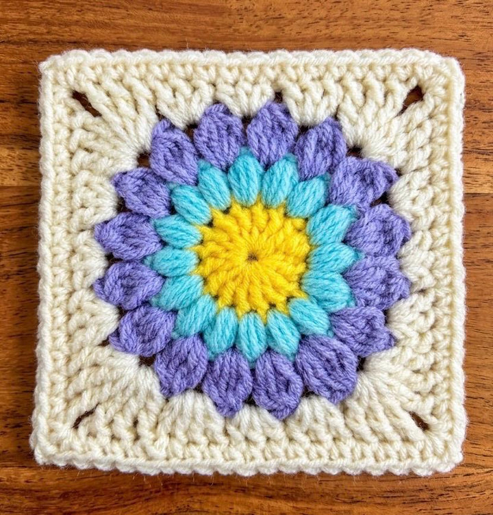 Sunburst Granny Square Crochet Pattern