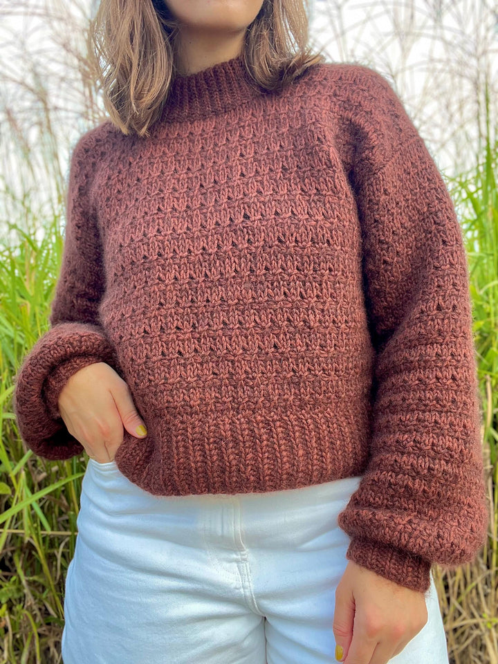 Knit Look Tunisian Sweater Crochet Pattern