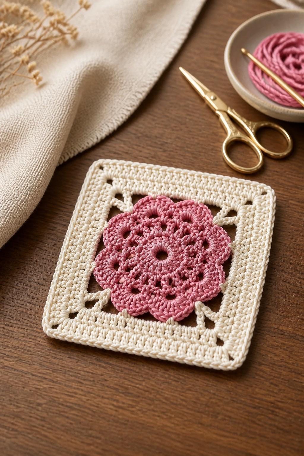 Easy Beginner Granny Square Crochet Pattern