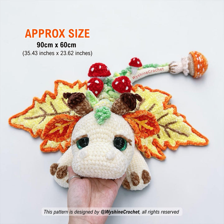 Fall Dragon Crochet Pattern