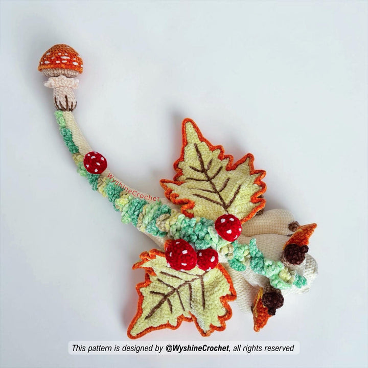 Fall Dragon Crochet Pattern