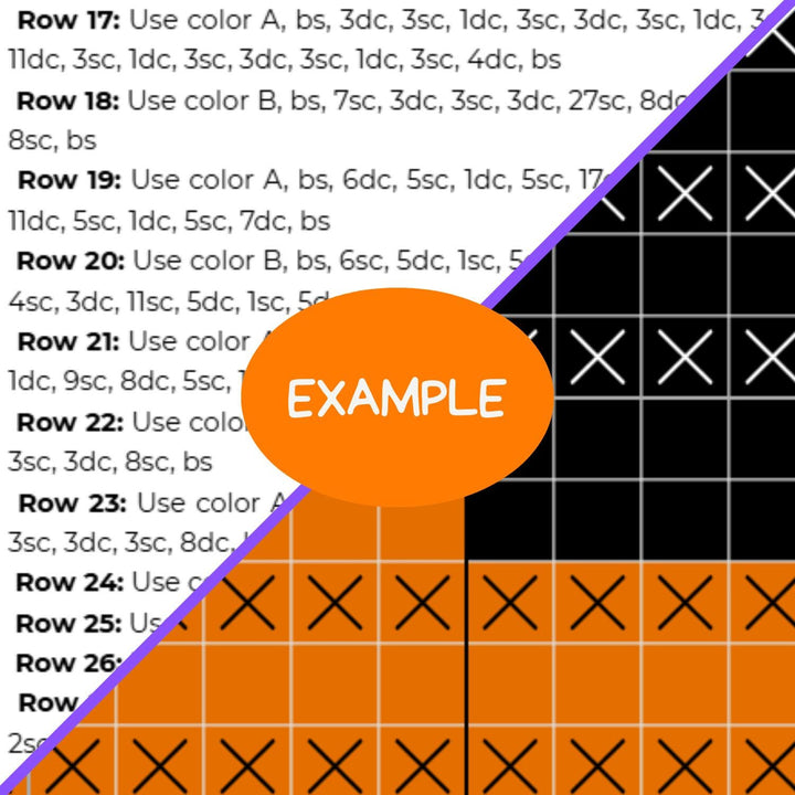 Jack O'Lantern Mosaic Blanket Pattern