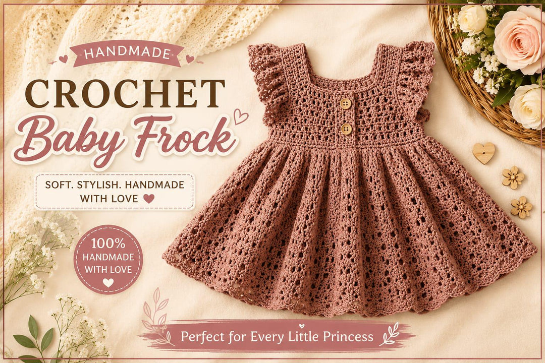 Ruffled Lace Baby Dress Crochet Pattern