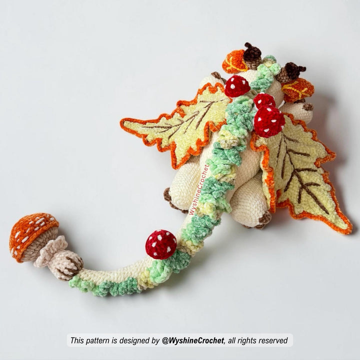 Fall Dragon Crochet Pattern