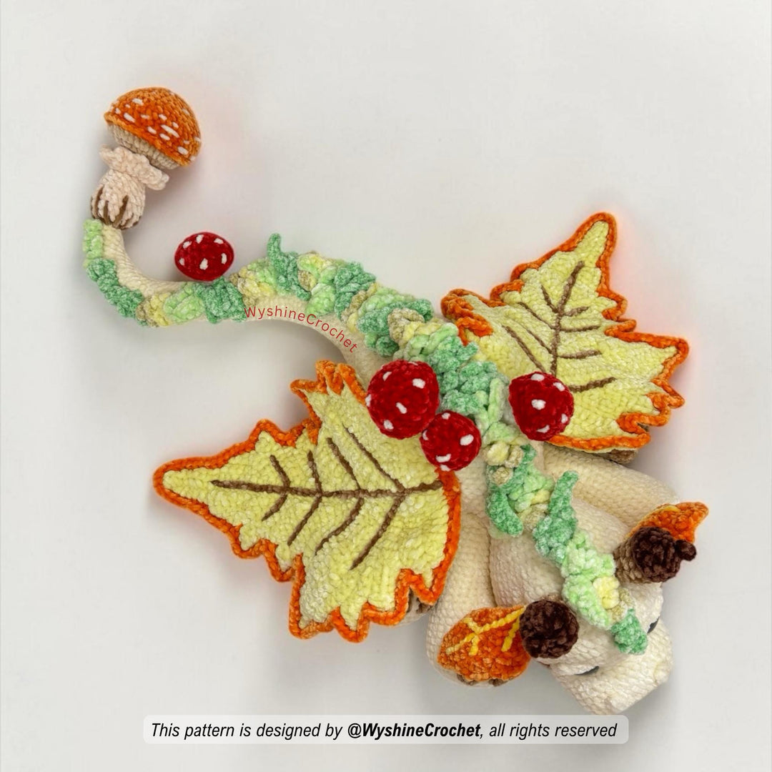 Fall Dragon Crochet Pattern