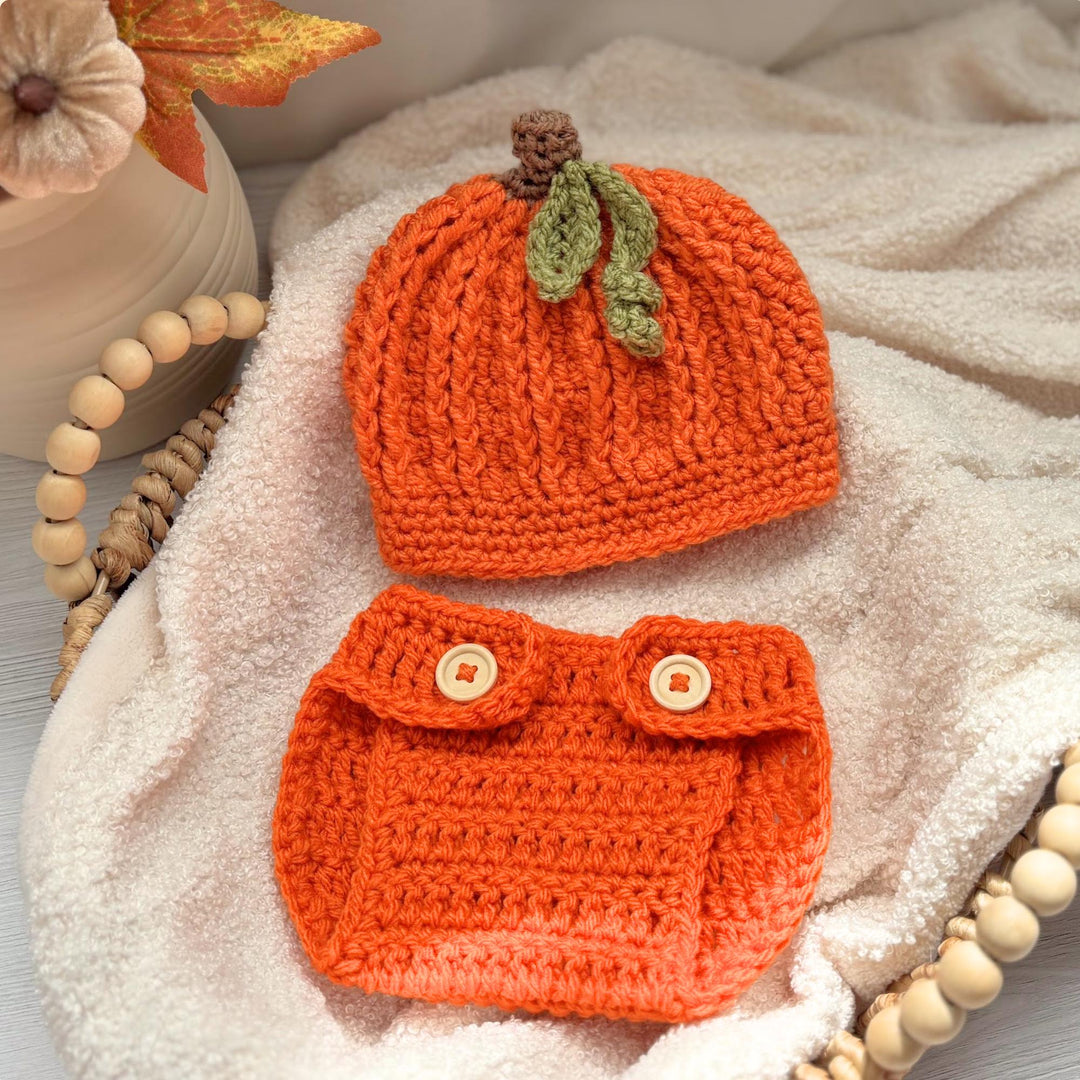 3 in 1 Pumpkin Baby Outfit Crochet Pattern