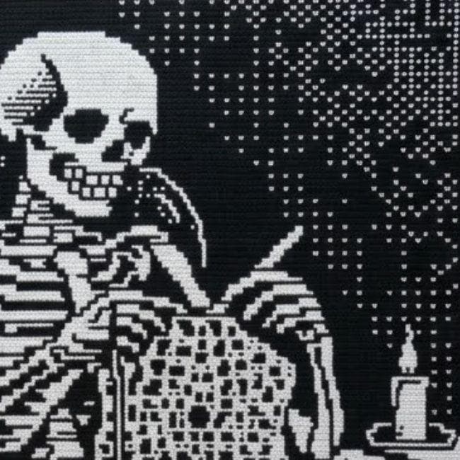 Skeleton Mosaic Crochet Blanket Pattern