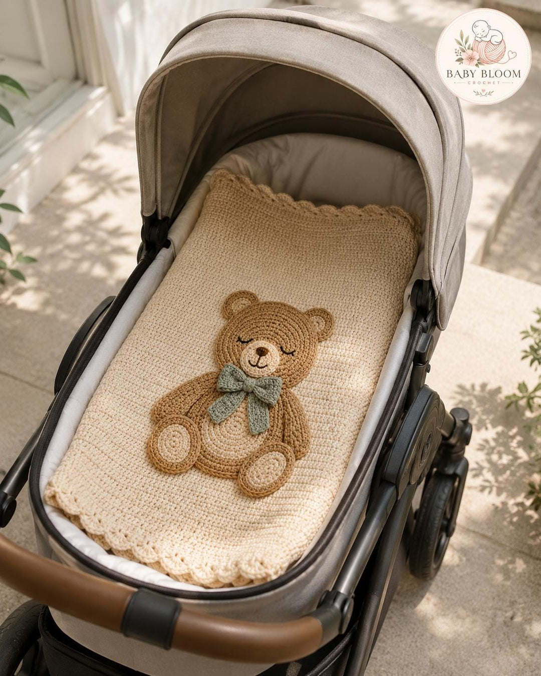 Teddy Bear Baby Blanket Crochet Pattern