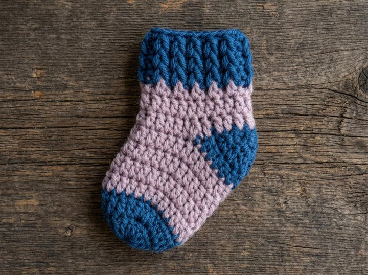 Easy Beginner Baby Socks Crochet Pattern