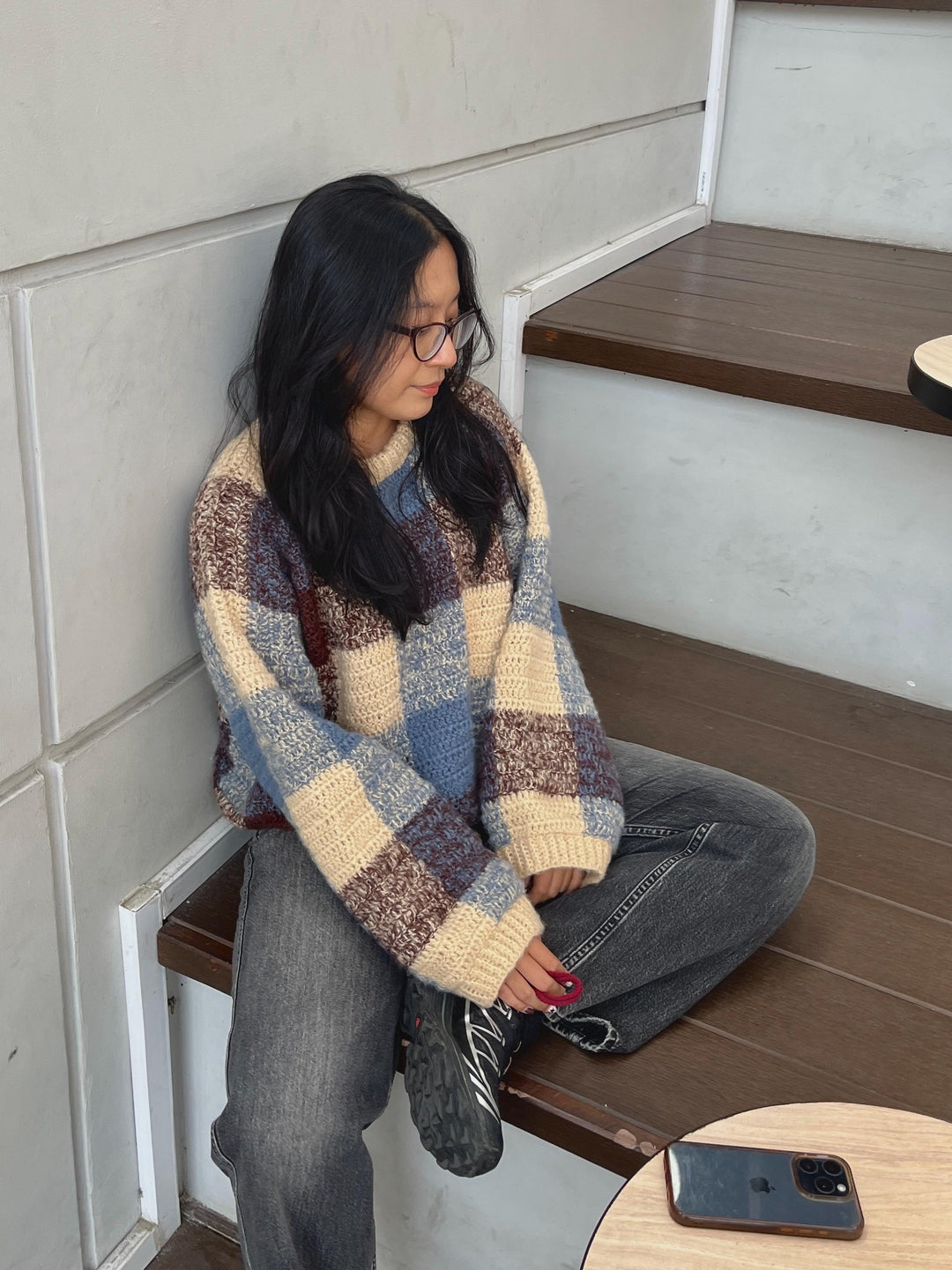 Willow Gingham Sweater Crochet Pattern