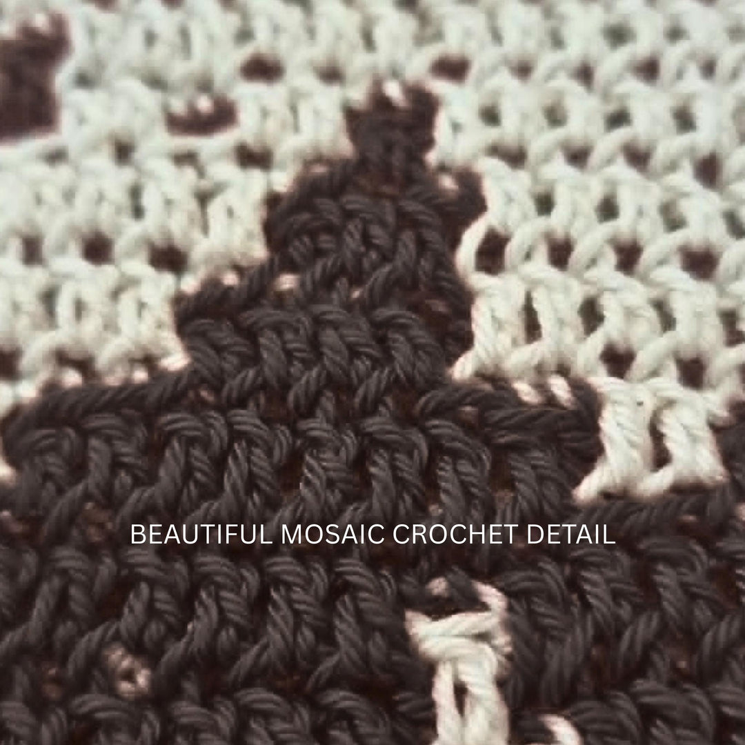 Haunted House Mosaic Crochet Blanket Pattern