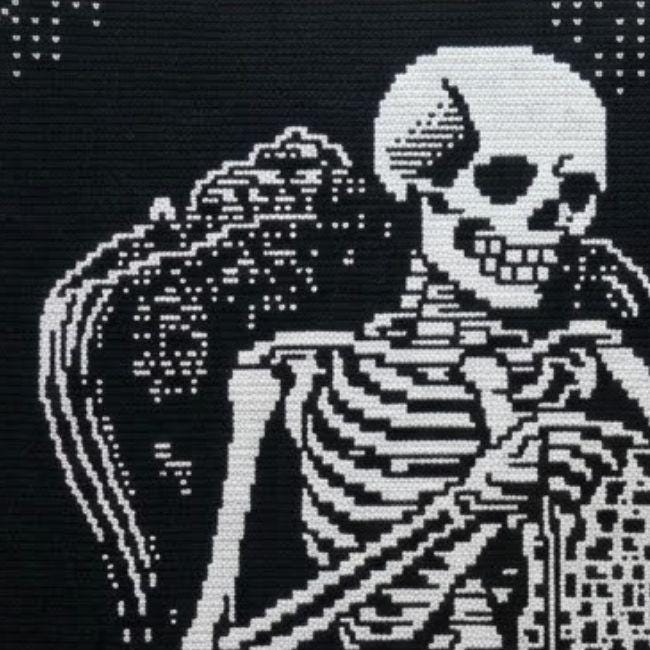 Skeleton Mosaic Crochet Blanket Pattern