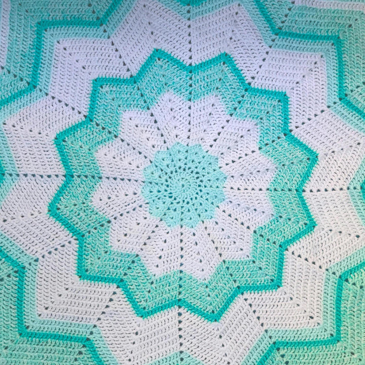 Quick Star Baby Blanket Crochet Pattern